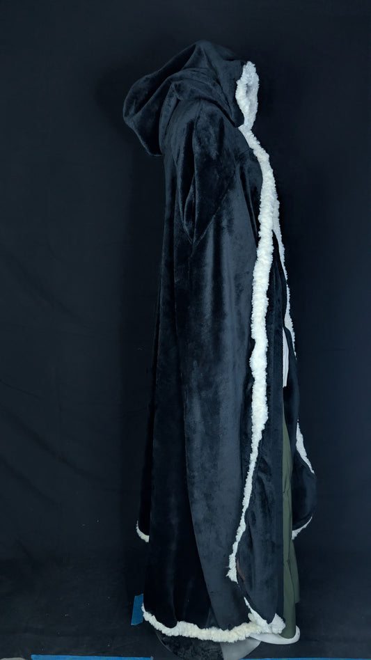 Black and White Trimmed Mage Cozy