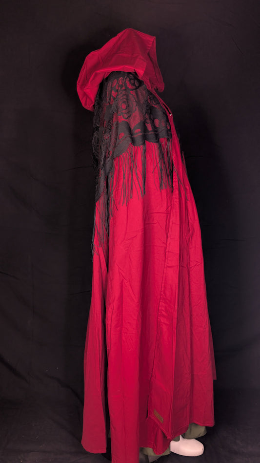 Fun Mage Red With Black Fringe