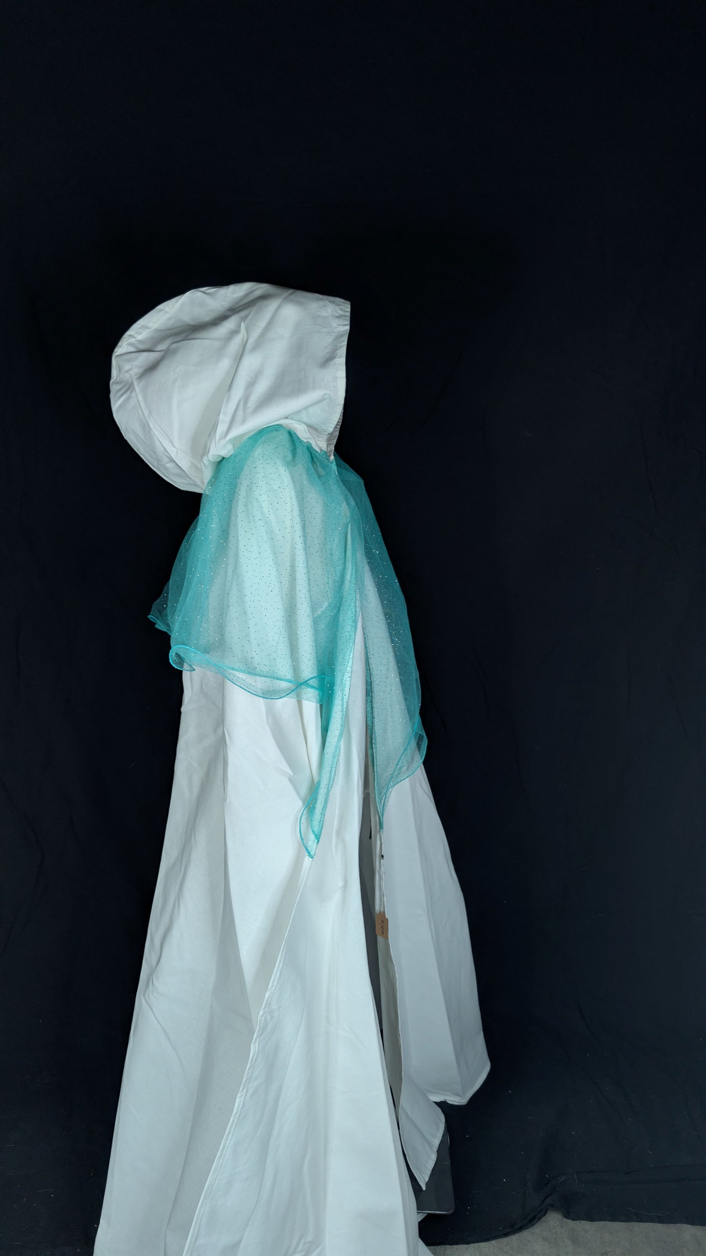 Halfling Fun Mage White/Teal Shawl Cotton