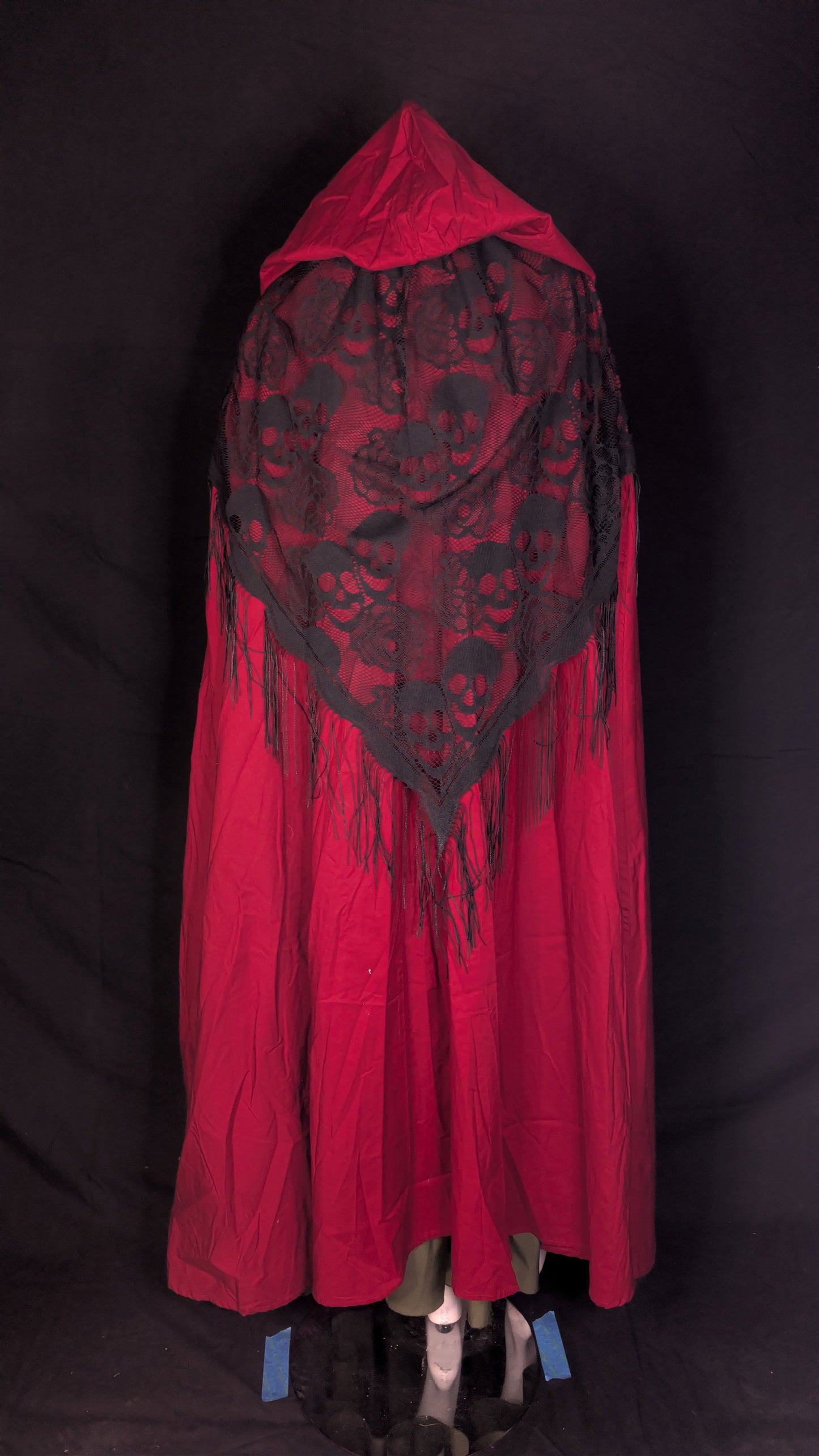 Fun Mage Red With Black Fringe