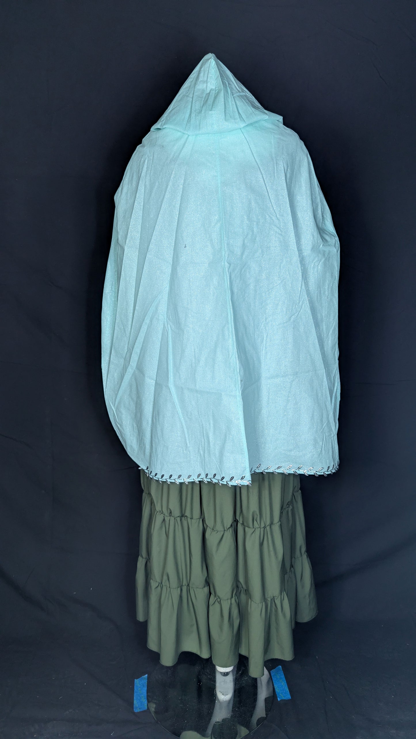 Teal Sparkle Halfling Mage With Trim