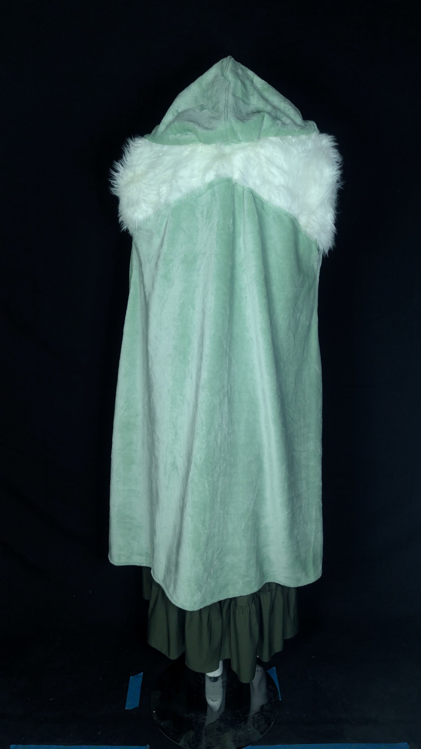 Hooded Warrior Green and White