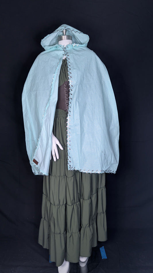 Teal Sparkle Halfling Mage With Trim