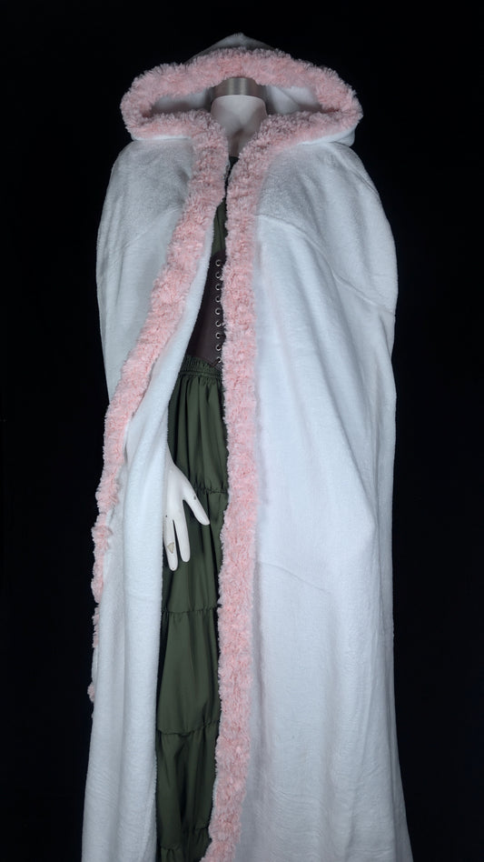 Cozy White with Pink Trim Mage