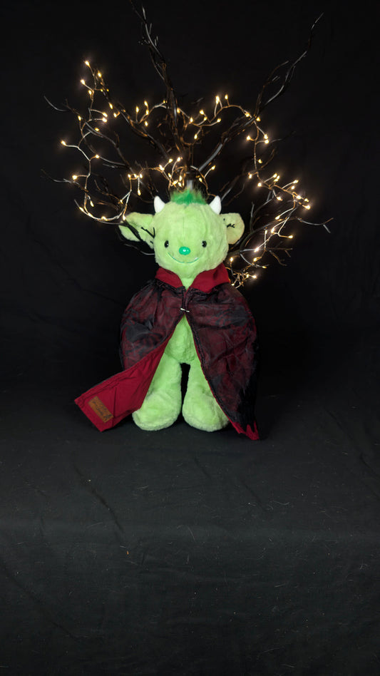 Wee One Fun Mage Red With Black Spiderweb Mesh Shawl