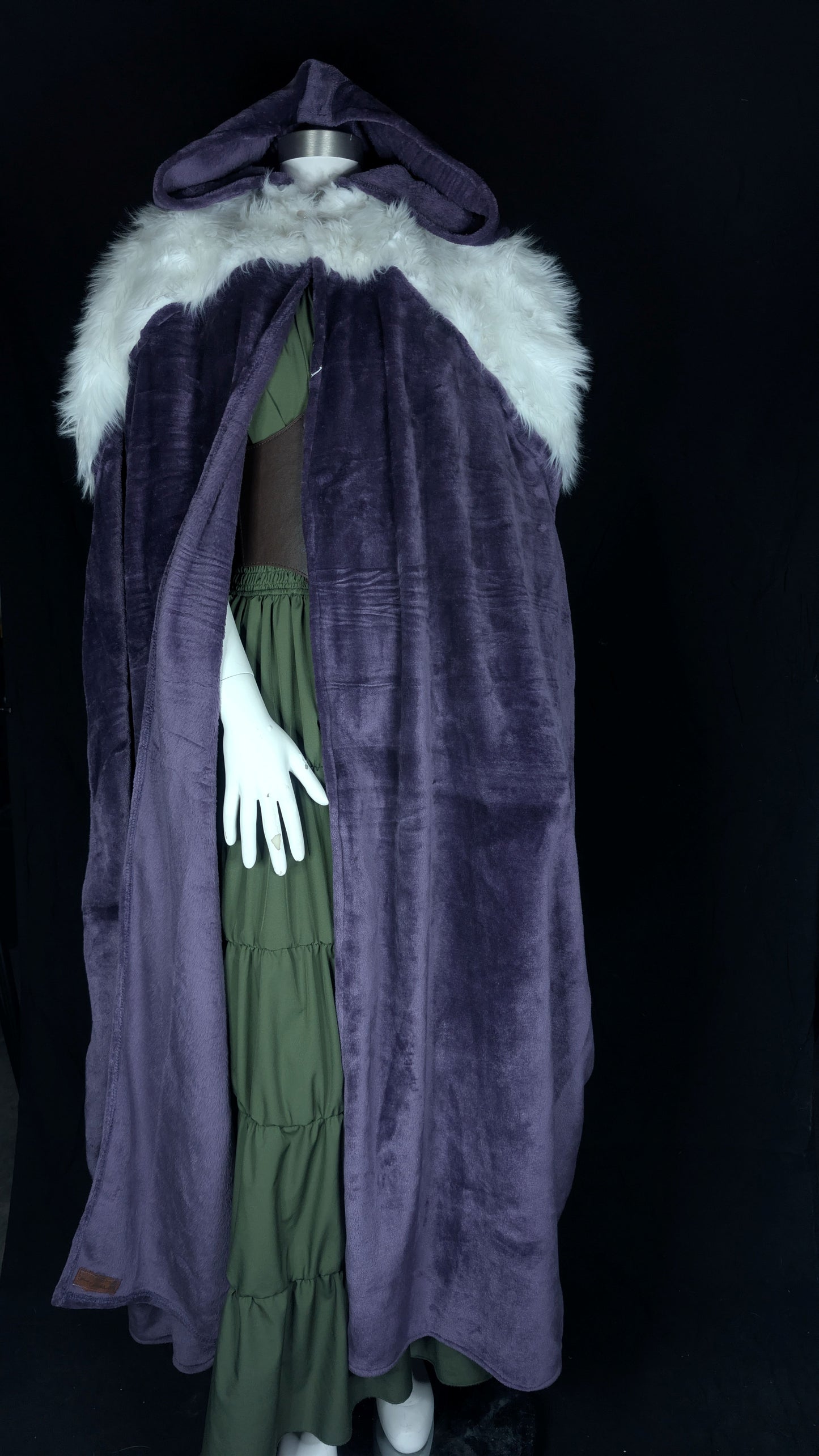 Hooded Warrior Purple and White