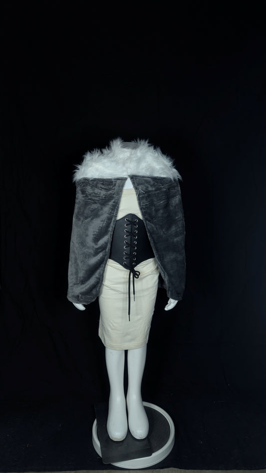 Brownie Warrior Grey and White