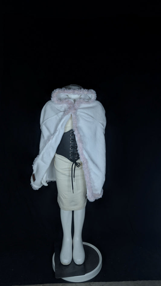 Small Folk Mage White with Pink Trim