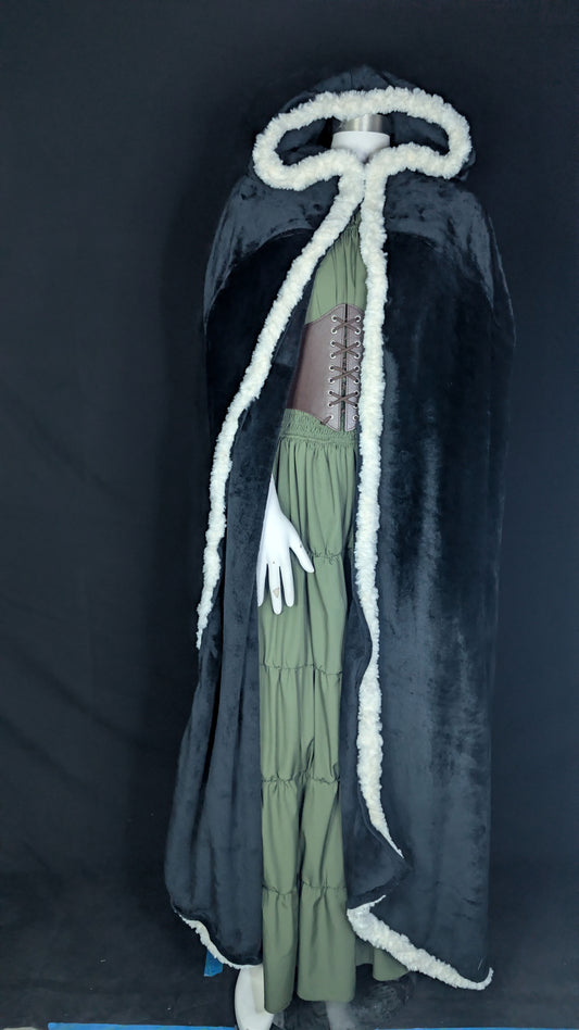 Black and White Trimmed Mage Cozy