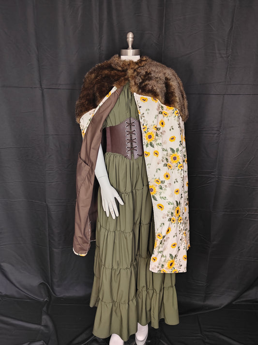 Sunflower and Brown Warrior With Pockets