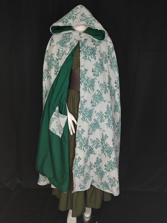 Green Floral Fun Mage With Pockets