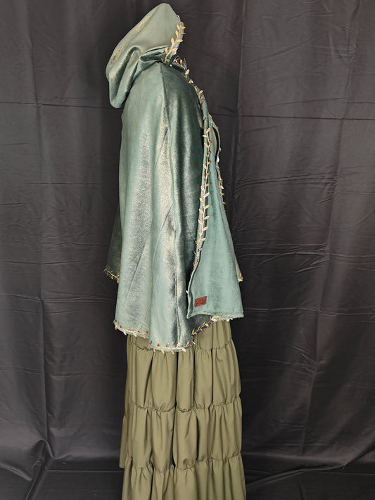 Halfling Green Sparkle Mage With Trim