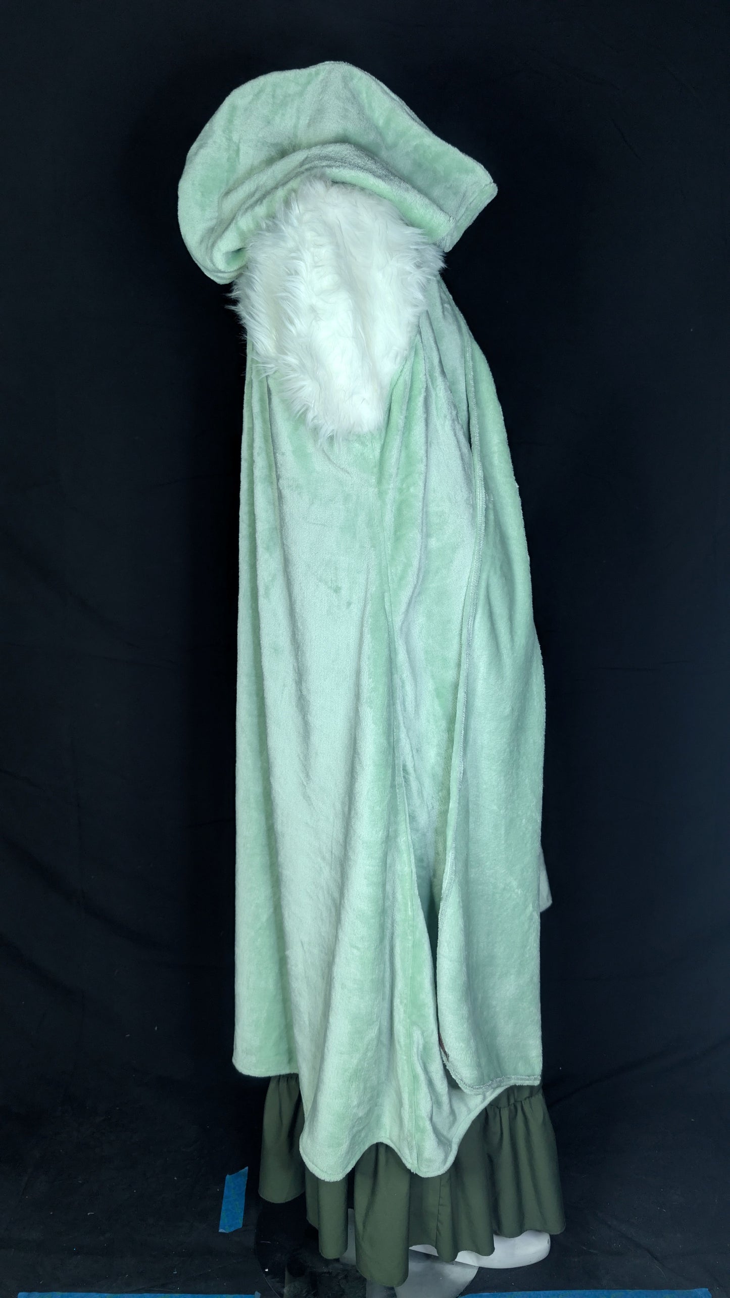 Hooded Warrior Green and White