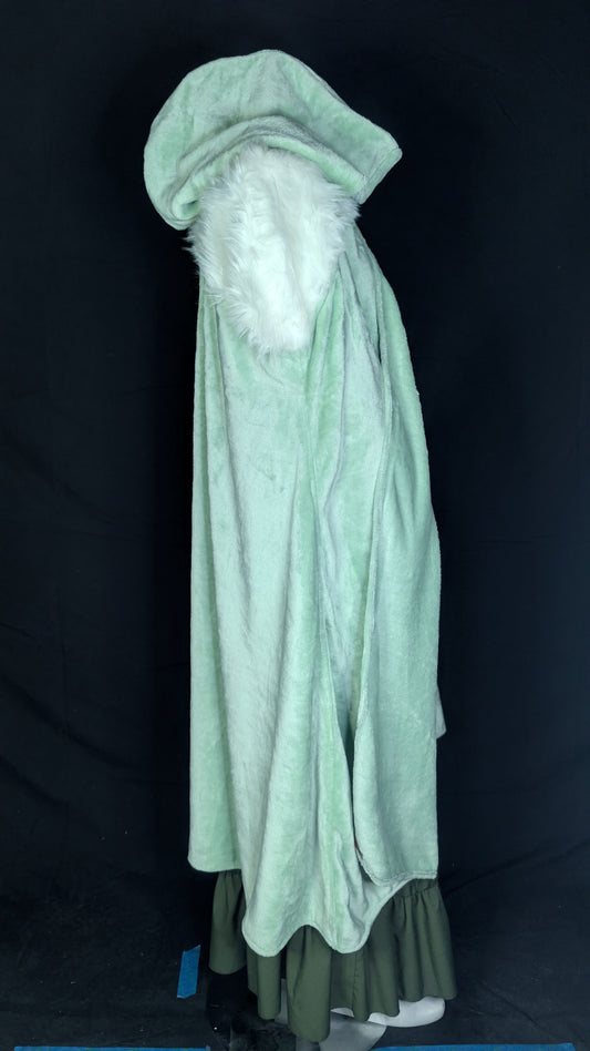 Hooded Warrior Green and White